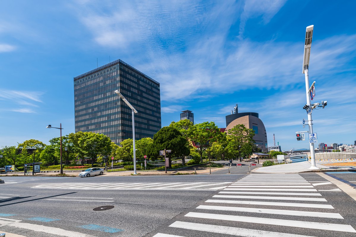北九州市小倉北区大手町の街並み